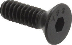 Value Collection - #10-24 UNC Hex Socket Drive, 82° Flat Screw - Alloy Steel, Black Oxide Finish, Fully Threaded, 5/8" OAL - Exact Tooling