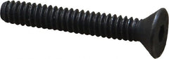 Value Collection - #10-24 UNC Hex Socket Drive, 82° Flat Screw - Alloy Steel, Black Oxide Finish, Fully Threaded, 1-1/4" OAL - Exact Tooling