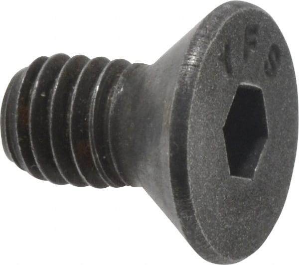 Value Collection - #10-32 UNF Hex Socket Drive, 82° Flat Screw - Alloy Steel, Black Oxide Finish, Fully Threaded, 3/8" OAL - Exact Tooling