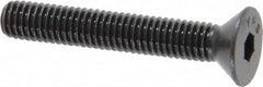 Value Collection - #10-32 UNF Hex Socket Drive, 82° Flat Screw - Alloy Steel, Black Oxide Finish, Fully Threaded, 1-1/4" OAL - Exact Tooling