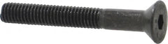 Value Collection - #10-32 UNF Hex Socket Drive, 82° Flat Screw - Alloy Steel, Black Oxide Finish, Partially Threaded, 1-1/2" OAL - Exact Tooling