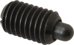 Gibraltar - 1/2-13, 13/16" Thread Length, 1/4" Plunger Projection, Steel Threaded Spring Plunger - 1/4" Max Plunger Diam, 1.7 Lb Init End Force, 8.5 Lb Final End Force - Exact Tooling