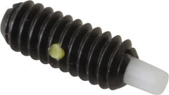 Gibraltar - 1/4-20, 5/8" Thread Length, 3/16" Plunger Projection, Steel Threaded Spring Plunger - 0.119" Max Plunger Diam, 0.3 Lb Init End Force, 3.5 Lb Final End Force - Exact Tooling
