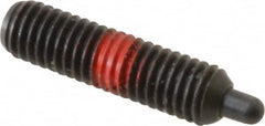 Gibraltar - 5/16-18, 5/8" Thread Length, 3/16" Plunger Projection, Steel Threaded Spring Plunger - Exact Tooling