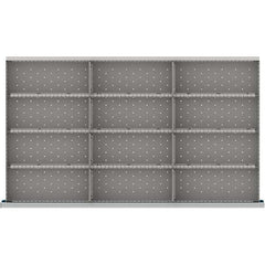 LISTA - 12-Compartment Drawer Divider Layout for 3.15" High Drawers - Exact Tooling