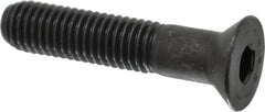 Value Collection - 1/2-13 UNC Hex Socket Drive, 82° Flat Screw - Alloy Steel, Black Oxide Finish, Partially Threaded, 2-1/2" OAL - Exact Tooling