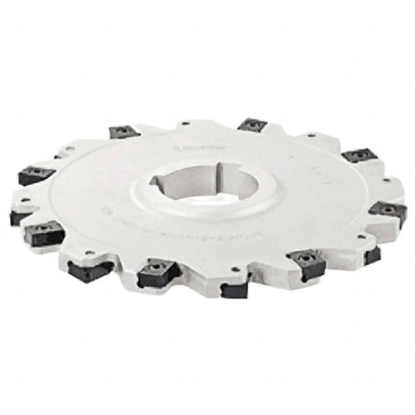Iscar - Arbor Hole Connection, 2.38" Depth of Cut, 8" Cutter Diam, 2" Hole Diam, 10 Tooth Indexable Slotting Cutter - SDN-LN12 Toolholder, LNET Insert - Exact Tooling