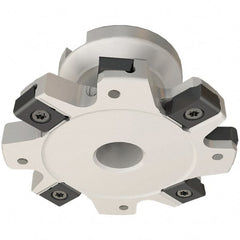 Iscar - Shell Mount A Connection, 3/8" Cutting Width, 0.88" Depth of Cut, 3" Cutter Diam, 3/4" Hole Diam, 8 Tooth Indexable Slotting Cutter - FDN-LN12 Toolholder, LNET Insert - Exact Tooling