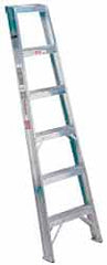 Made in USA - 10 Ft. High, Type IA Rating, Aluminum Shelf Ladder - Exact Tooling