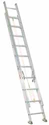 Made in USA - 28' High, Type IA Rating, Aluminum Extension Ladder - Exact Tooling
