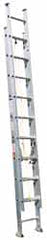 Made in USA - 32' High, Type I Rating, Aluminum Extension Ladder - Exact Tooling