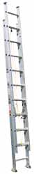 Made in USA - 40' High, Type I Rating, Aluminum Extension Ladder - Exact Tooling