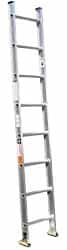 Made in USA - 18' High, Type IA Rating, Aluminum Extension Ladder - Exact Tooling