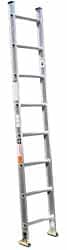 Made in USA - 12' High, Type IA Rating, Aluminum Extension Ladder - Exact Tooling