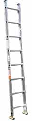 Made in USA - 14' High, Type IA Rating, Aluminum Extension Ladder - Exact Tooling