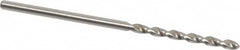 Accupro - #49 130° Cobalt Jobber Drill - Bright Finish, Right Hand Cut, Parabolic Flute, Straight Shank, 1-13/16" OAL, Split Point - Exact Tooling