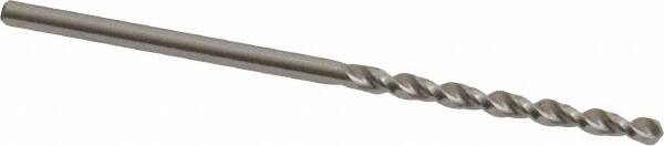 Accupro - #48 130° Cobalt Jobber Drill - Bright Finish, Right Hand Cut, Parabolic Flute, Straight Shank, 1-15/16" OAL, Split Point - Exact Tooling