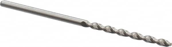 Accupro - #42 130° Cobalt Jobber Drill - Bright Finish, Right Hand Cut, Parabolic Flute, Straight Shank, 2-1/4" OAL, Split Point - Exact Tooling