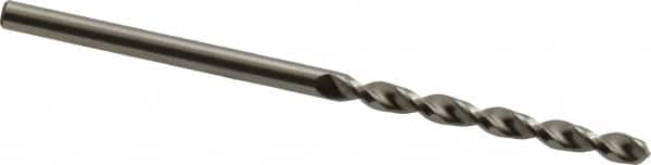 Accupro - 2.6mm 130° Cobalt Jobber Drill - Bright Finish, Right Hand Cut, Parabolic Flute, Straight Shank, 2-1/4" OAL, Split Point - Exact Tooling