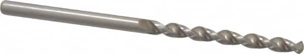 Accupro - 1/8" 130° Cobalt Jobber Drill - Bright Finish, Right Hand Cut, Parabolic Flute, Straight Shank, 2-9/16" OAL, Split Point - Exact Tooling
