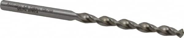 Accupro - 4.6mm 130° Cobalt Jobber Drill - Bright Finish, Right Hand Cut, Parabolic Flute, Straight Shank, 3-5/32" OAL, Split Point - Exact Tooling