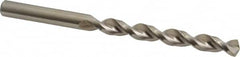 Accupro - 8.1mm 130° Cobalt Jobber Drill - Bright Finish, Right Hand Cut, Parabolic Flute, Straight Shank, 4-39/64" OAL, Split Point - Exact Tooling