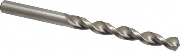 Accupro - Letter Q 130° Cobalt Jobber Drill - Bright Finish, Right Hand Cut, Parabolic Flute, Straight Shank, 4-19/32" OAL, Split Point - Exact Tooling