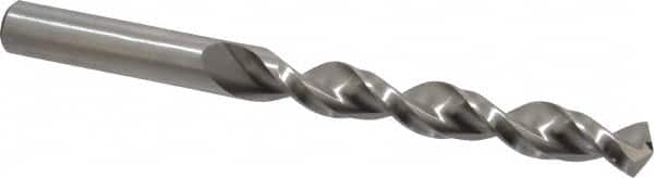 Accupro - 1/2" 130° Cobalt Jobber Drill - Bright Finish, Right Hand Cut, Parabolic Flute, Straight Shank, 5-15/16" OAL, Split Point - Exact Tooling