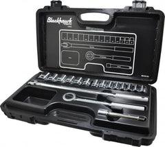 Blackhawk by Proto - 17 Piece 1/2" Drive Socket Set - 6 Points, 3/8" to 1-1/4" Range, Inch Measurement Standard - Exact Tooling