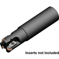 Kennametal - 40mm Cutting Diam, 32mm Shank Diam, 1.5748" Max Depth of Cut, Straight Shank Indexable Copy End Mill - 4 Inserts, RP.N 1204.. Insert, KIPR Toolholder, Through Coolant - Exact Tooling