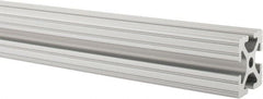 80/20 Inc. - 97 Inches Long x 1-1/2 Inches Wide x 1-1/2 Inches High, T Slotted Aluminum Extrusion - 1.154 Square Inches, Clear Anodized Finish - Exact Tooling