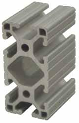 80/20 Inc. - 97 Inches Long x 3 Inches Wide x 1-1/2 Inches High, T Slotted Aluminum Extrusion - 1.7288 Square Inches, Clear Anodized Finish - Exact Tooling