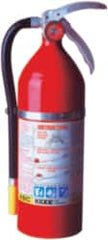 Kidde - 5 Lb, 3-A:40-B:C Rated, Dry Chemical Fire Extinguisher - 4-1/4" Diam x 15" High, 195 psi, 18' Discharge in 14 sec, Rechargeable, Steel Cylinder - Exact Tooling