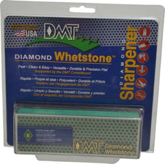 DMT - 6" Long x 2" Wide x 3/4" Thick, Diam ond Sharpening Stone - Rectangle, 1200 Grit, Extra Fine Grade - Exact Tooling