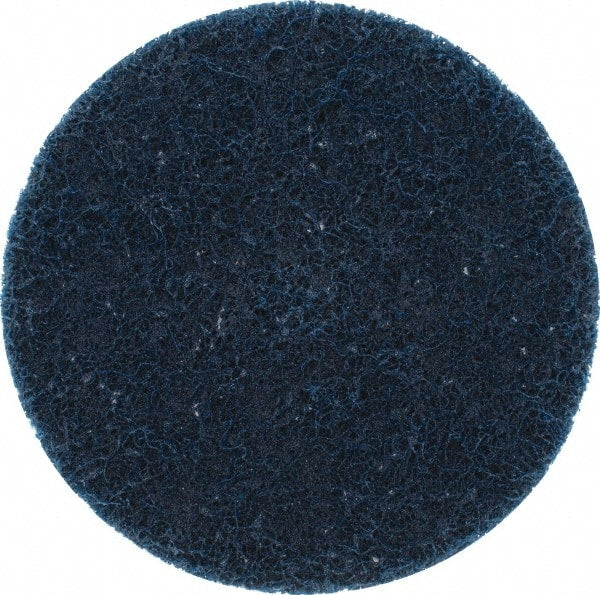 Merit Abrasives - 3" Disc Diam, Aluminum Oxide Quick Change Disc - Type P Attaching System, Nonwoven, Blue, Very Fine Grade, 20,000 RPM, XC Series - Exact Tooling