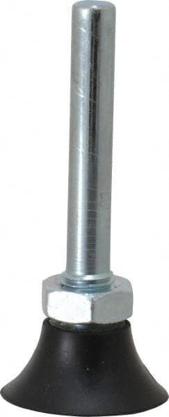 Merit Abrasives - 1" Diam Quick-Change Type P Disc Backing Pad - 1/4" Shank Diam, Medium Density, 40,000 RPM, Power-Lock Type 1 Compatible - Exact Tooling