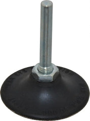 Merit Abrasives - 2" Diam Quick-Change Type P Disc Backing Pad - 1/4" Shank Diam, Medium Density, 30,000 RPM, Power-Lock Type 1 Compatible - Exact Tooling