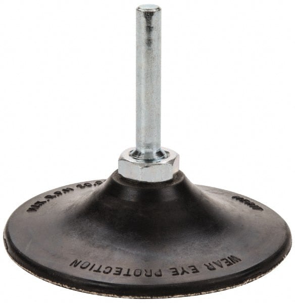 Merit Abrasives - 3" Diam Quick-Change Type P Disc Backing Pad - Exact Tooling