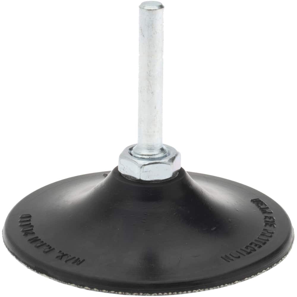 Merit Abrasives - 3" Diam Quick-Change Type P Disc Backing Pad - Exact Tooling