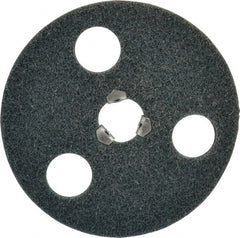 Norton - 4-1/2" Very Fine Grade Aluminum Oxide Deburring Disc - Quick Change Connection - Exact Tooling
