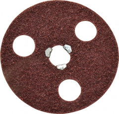 Norton - 4-1/2" Medium Grade Aluminum Oxide Deburring Disc - Quick Change Connection - Exact Tooling