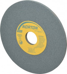 Norton - 7" Diam x 1-1/4" Hole x 1/4" Thick, I Hardness, 120 Grit Surface Grinding Wheel - Silicon Carbide, Type 1, Fine Grade, 3,600 Max RPM, Vitrified Bond, No Recess - Exact Tooling