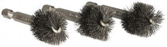 Ridgid - 3/4 Inch Inside Diameter, 13/16 Inch Actual Brush Diameter, Steel, Power Fitting and Cleaning Brush - Exact Tooling