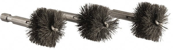 Ridgid - 1 Inch Inside Diameter, 1-3/16 Inch Actual Brush Diameter, Steel, Power Fitting and Cleaning Brush - Exact Tooling