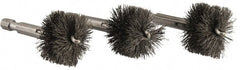 Ridgid - 1 Inch Inside Diameter, 1-3/16 Inch Actual Brush Diameter, Steel, Power Fitting and Cleaning Brush - Exact Tooling