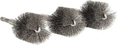 Ridgid - 1-1/2 Inch Inside Diameter, 1-3/4 Inch Actual Brush Diameter, Steel, Power Fitting and Cleaning Brush - Exact Tooling