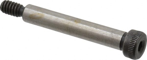 Value Collection - 1/4" Shoulder Diam x 1-1/2" Shoulder Length, #10-24 UNC, Hex Socket Shoulder Screw - 8 Alloy Steel, Uncoated, 0.357 to 3/8" Head Diam - Exact Tooling