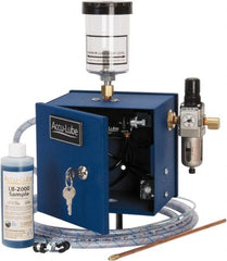 Accu-Lube - 1 Outlet, 10 Ounce Tank Capacity, Micro Lubricant System - 12' Coolant Line Length - Exact Tooling