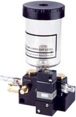 Accu-Lube - 1 Outlet, 10 Ounce Tank Capacity, Micro Lubricant System - 12' Coolant Line Length - Exact Tooling