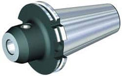 Kennametal - DV50 Taper Shank 8mm Hole End Mill Holder/Adapter - 28mm Nose Diam, 63mm Projection, M24 Drawbar, Through-Spindle Coolant - Exact Tooling